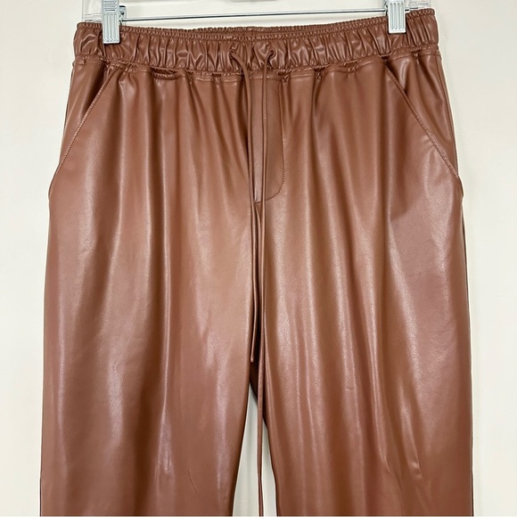 The Reset R Label Vegan Leather Joggers - Picture 5 of 12
